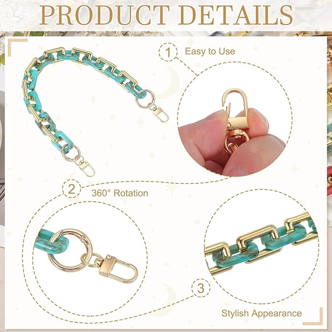 uxcell Purse Chain Strap, Strap Replacement for Handbag