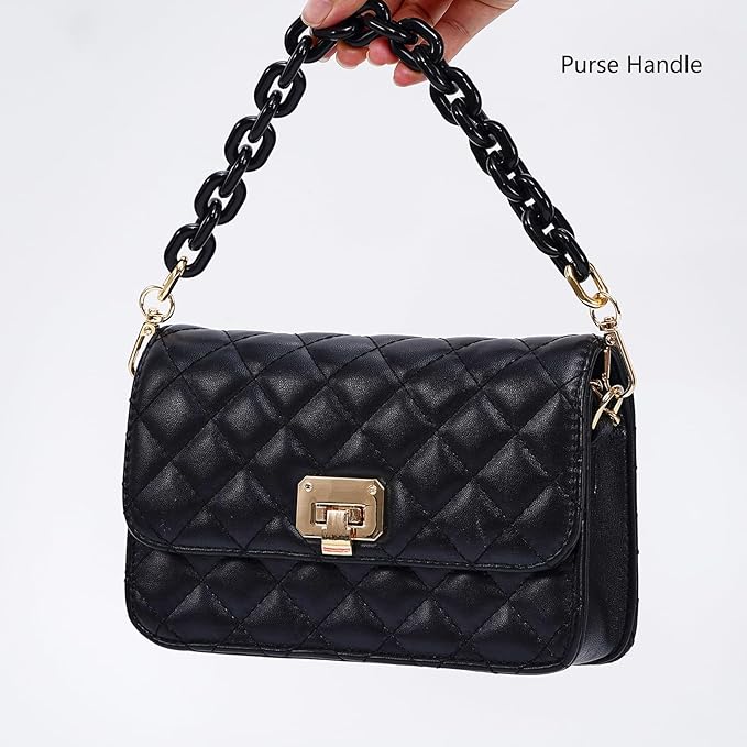 Cute Acrylic Purse Strap Bag Chain Handle Replacement Handbag Crossbody Shoulder Strap Accessory