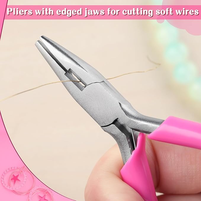 SPEEDWOX 3 Inch Chain Nose Pliers for Jewelry Making - Miniature, Pocket, Needle-Nose, Jewelry Making, Micro Pliers