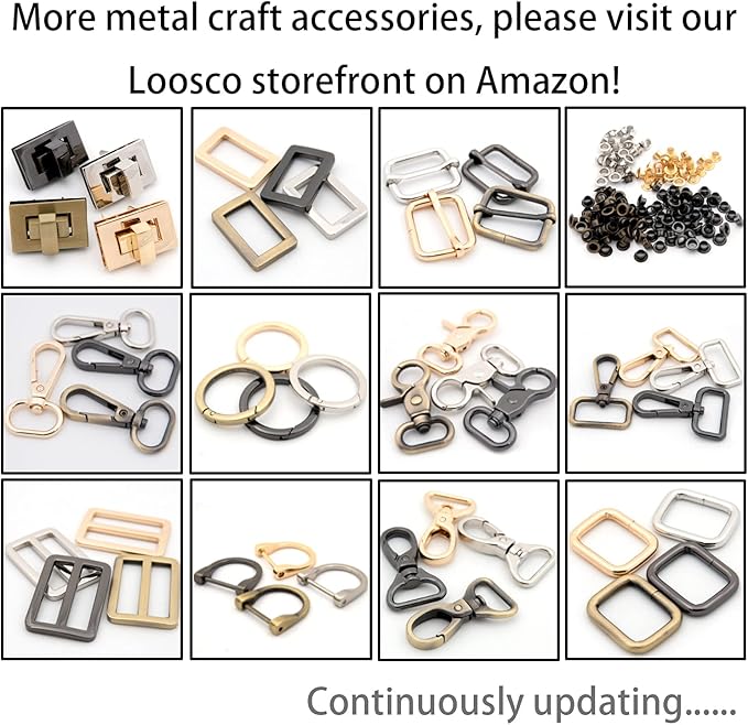 Swivel Snap Hook, 10 PCS Push Lobster Clasps Clips Bag Charm for Replacement Craft Lanyard Purse Making (Silver,3/5")