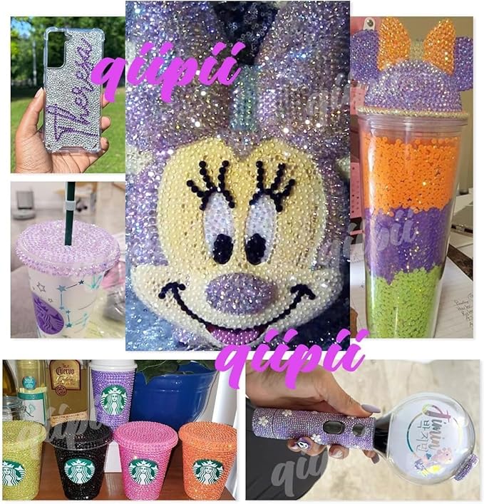 3mm 4mm 5mm Mix Bag Resin Rhinestones for Crafting Flatback Jelly Stones Bulk Diamonds Crystals Gems Charms for Nails Face Eyes Makeup Mugs Tumblers Bottles DIY Crafts Clothes Shoes