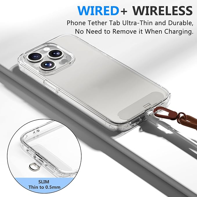 4 Pack Phone Lanyard & Wrist Strap, Cell Phone Lanyard for Around The Neck Adjustable Phone Strap for Most Smartphones