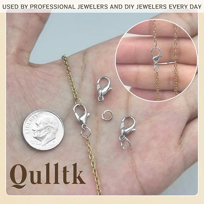 700Pcs Lobster Claw Clasps and Open Jump Rings Set,Lobster Clasps for Jewelry Making Bracelet Clasp and Closures for DIY Necklace Jewelry Anklet