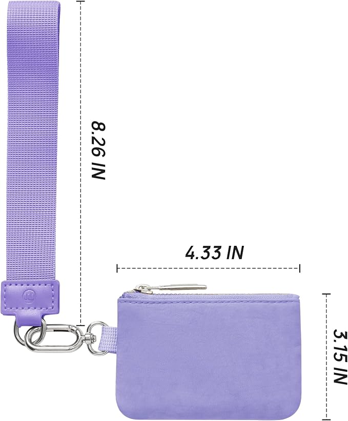 Mum's Memory Mini Zip Around Wristlet Wallet for Women Dual Pouch Wristlet Portable Wallet Coin Purse Mini Women Coin Pocket