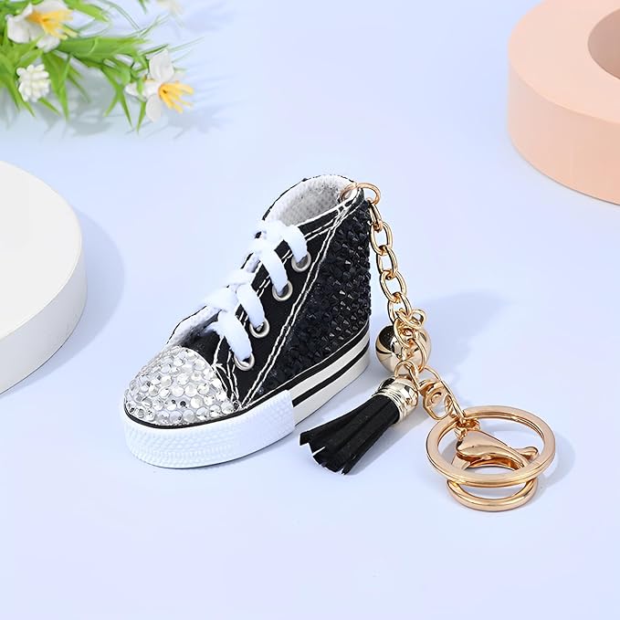 Rhinestone Keychain, Sneaker Bag Keychain Bag Pendant Handbag Keychains Accessories Keyring Key Backpack Car Charms