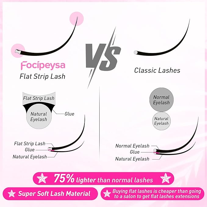 Mink Lashes Natural Look False Eyelashes Fluffy Flat Eyelashes 3D Mink Lashes Wispy Strips Lashes 7 Pairs Multipack by Focipeysa