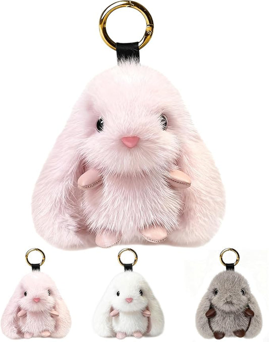 Cute Plush Keychain, Car Pendant, Bag Purse Backpack Charm Accessory, Gift for Girls Women