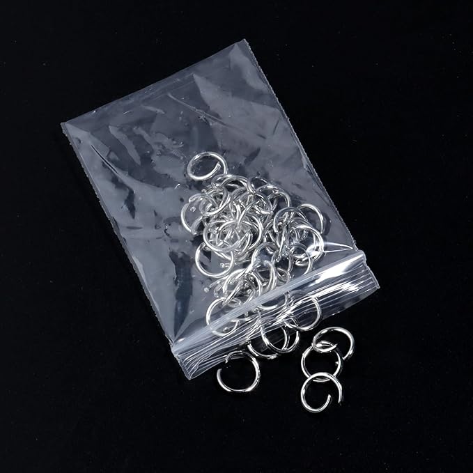 20Pcs Keychain Key Ring with Chain Bulk Split Key Chain，1.1 Inch Key Chains Parts with Open Jump Ring Connector for Jewelry Making Crafts (White K)