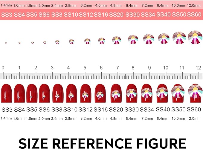 Jollin Glue Fix Crystal Flatback Rhinestones Glass Diamantes Gems for Crafting Nail Art Crafts Decorations Clothes Shoes 6.4mm (ss30 288pcs, Citrine)