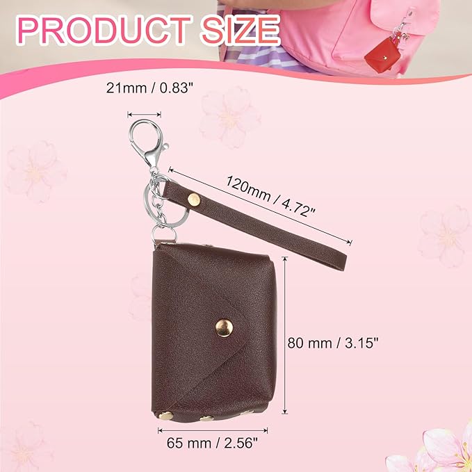 PATIKIL Coin Purse Keychain, Mini Cute Tote Bag Key Chain Earphone Pouch Coin Bag Keyring Purse Charm