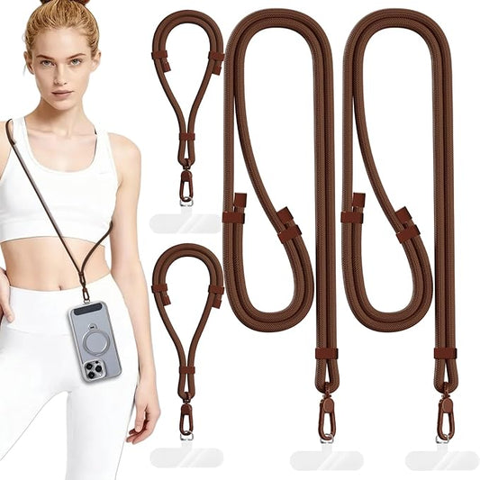 4 Pack Phone Lanyard & Wrist Strap, Cell Phone Lanyard for Around The Neck Adjustable Phone Strap for Most Smartphones