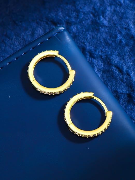 14K Gold Hoop Earrings for Women Hypoallergenic Lightweight Gold Huggie Hoop Earring Jewelry Gift