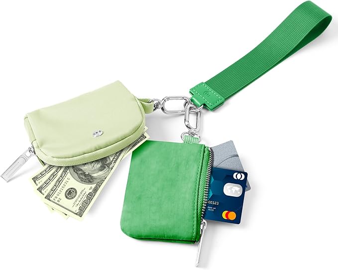 Mum's Memory Mini Zip Around Wristlet Wallet for Women Dual Pouch Wristlet Portable Wallet Coin Purse Mini Women Coin Pocket
