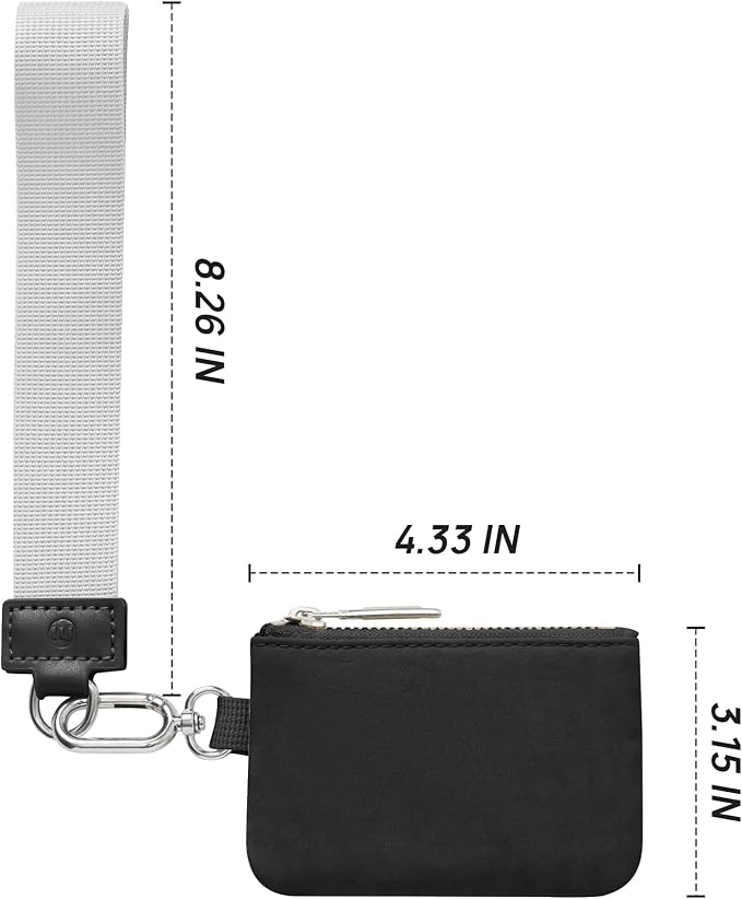 Mum's Memory Mini Zip Around Wristlet Wallet for Women Dual Pouch Wristlet Portable Wallet Coin Purse Mini Women Coin Pocket