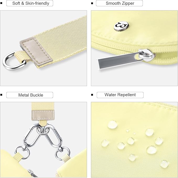 Babysun Mini Zip Around Dual Pouch Wristlet With 2 Straps Wristlet Keychain Wallet for Women Coin Purse Small Cute for Teen Girl