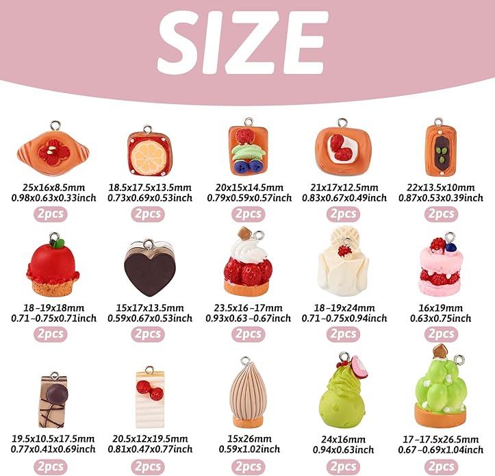 Craftdady Resin Plastic Miniature Food Snack Pendants Charms Ice Drink Juice Pendants Cute Bottle Fruit Keychain Charms Hang Ornament for DIY Craft Earring Bracelet Necklace Jewelry Making