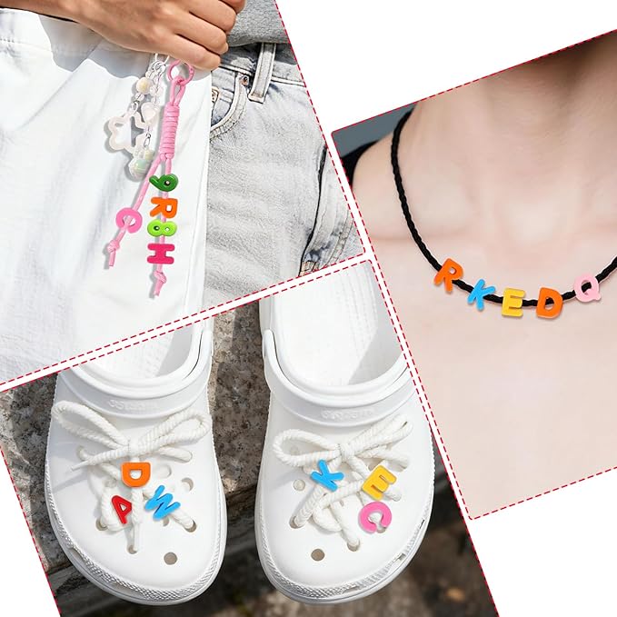 72pcs Chunky Colorful Acrylic Number and Letter Beads for DIY Crafts, Large 20mm/0.79in Alphabet Beads for Jewelry Making Keychains Bracelets (Random Styles & Colors)