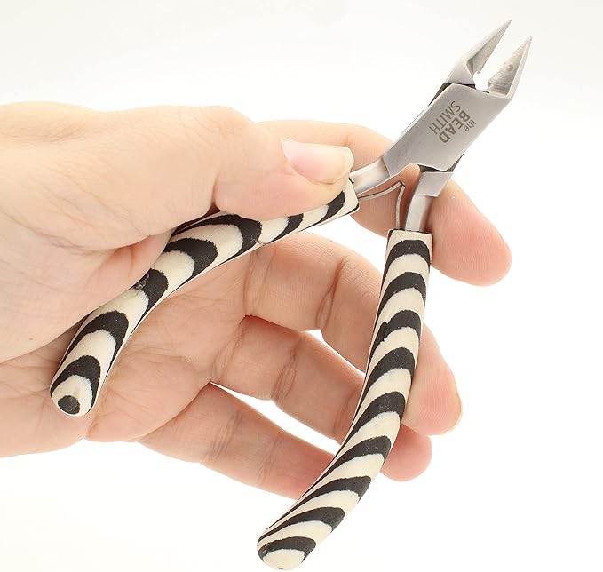 The Beadsmith Side Cutter – Zebra Print Line – 5 inches (127 mm) – Comfortable Handle with Double Leaf Springs – Jewelry Making Tool for Creating Bracelets, Earrings and Necklaces