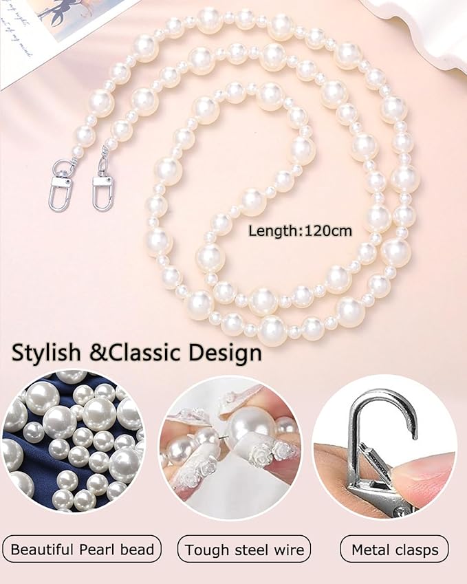 Phone Crossbody Chain Cell Phone Lanyard,Universal Leather+Metal Shouder Strap with Phone Tether Patches (D)