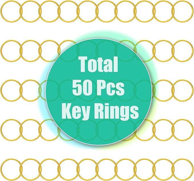 sprookber 100pcs Golden Metal Lobster Claw Clasp with Key Ring, Keychain Rings for Crafts, Key Jewelry DIY Crafts, Lanyard Clips snap Hook, Swivel Clasps Clip (Claw Clasp 50pcs+Key Ring 50pcs)