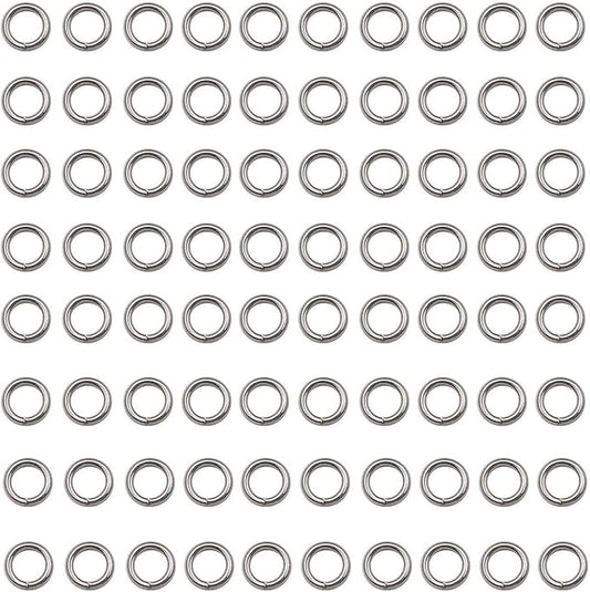 1000 pcs Stainless Steel Split Rings Jump Rings Connector Rings for Jewelry Making Necklaces Bracelet Earrings Keychain DIY Craft (12602-5mm)