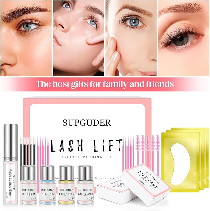 2026 Valentine's Day gift Lash Lift Kit for Perming,Curling and Lifting Eyelashes |Semi-Permanent Salon Grade Supplies for Beauty Treatments,Includes Eye Shields,Pads and Accessories