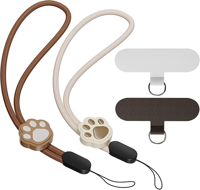 SURDOCA Adjustable Phone Lanyard, Camera Wrist Strap, Nylon Wrist Lanyard, Phone Wristlet, Anti Theft Phone Strap, Lanyard for Earphone, USB Flash Drive, ID Name Tag Badge
