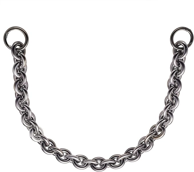 LiQunSweet Acrylic Shoulder Strap Gunmetal Color for Bag Purse Handbag Straps Replacement Decoration Accessories - 59cm
