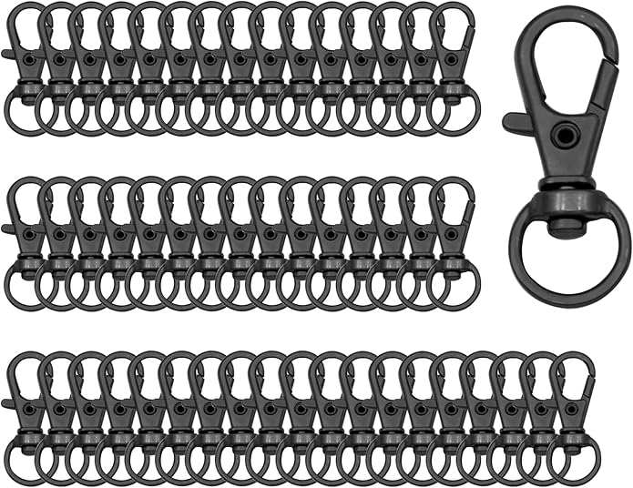 Swivel Snap Hooks Premium Metal Lobster Claw Trigger Clasps for Lanyard Keychain Rings Bag Purse Tag Jewelry Making DIY Crafts