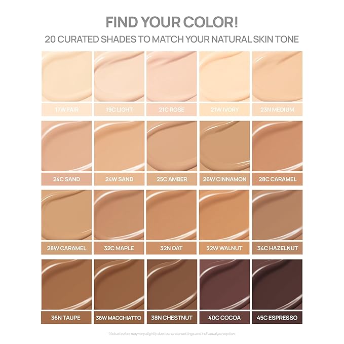 BANILA CO Covericious Ultimate Cover Cushion | Up to 100HR Long-Wear Foundation | 20 Shades for All Skin Tones | Matte & Lightweight Finish | Korean Cushion Foundation (14g / 0.49 oz), 17W FAIR