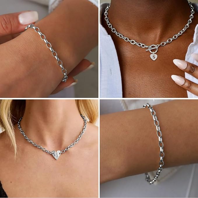 16.5FT Stainless Steel Oval Rolo Chains Roll, 4.5mm Width 304 Stainless Steel Oval Cable Link Chain Bulk Spool for Jewelry Making DIY Craft