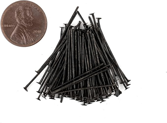 The Bead Chest Midnight Brass 21 Gauge 1 Inch Head Pins (Approx 100 Pieces)