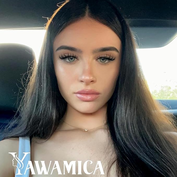 Natural Lash Clusters with Spikes Wispy Eyelash Clusters C Curl Eyelash Extensions 10-14mm Individual Lashes with Lash Spikes 13-19mm DIY Manga Lashes Extension Look by Yawamica