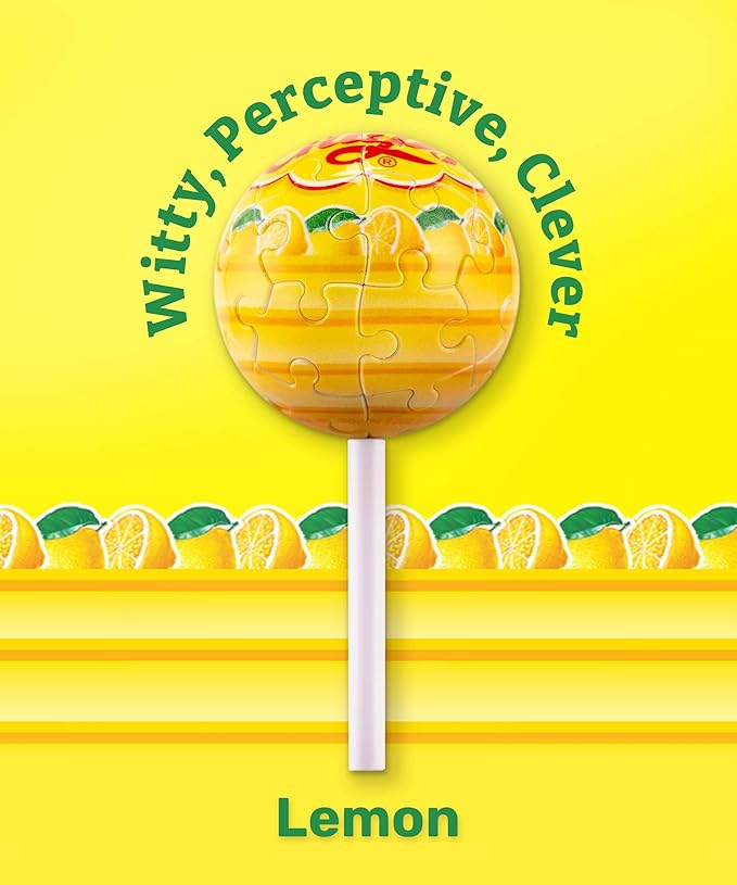 PieceRelax Chupa Chups X 3D Puzzle Keychain 24 Plastic Pieces - Chups My Flavor - Portable Key Ring Unique Gifts