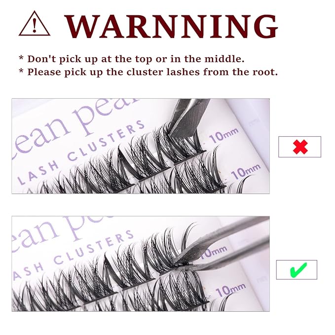 Lash Clusters 144 Pcs Individual Lashes DIY Lash Extensions 10-16mm Length Soft Natural False Eyelashes Thin Band Eyelash Extensions for Makeup at Home - OP01