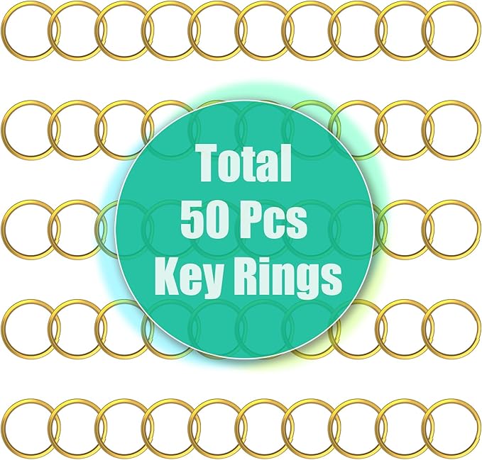 sprookber 100pcs Metal Lobster Claw Clasp with Key Ring, Keychain Rings for Crafts, Key Jewelry DIY Crafts, Lanyard Clips snap Hook, Swivel Clasps Clip (Gold-1.47inch(38mm))