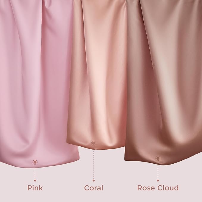 Bedsure Satin Pillowcase for Hair and Skin Queen, Similar to Silk Pillow Cases, Valentine Pillow Covers Set of 2 with Envelope Closure, Pink Room Decor Essentials, Gifts for Women Girls 20x30 Inches