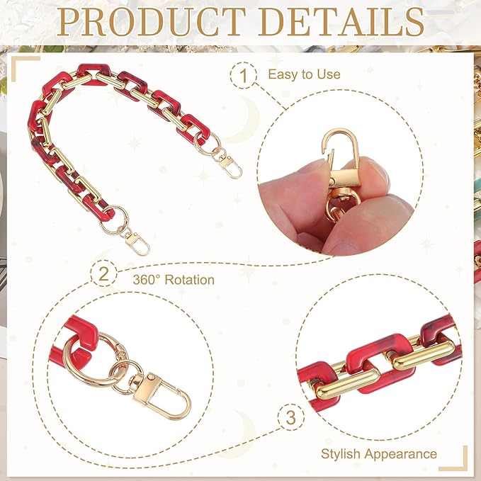 uxcell Purse Chain Strap, Strap Replacement for Handbag