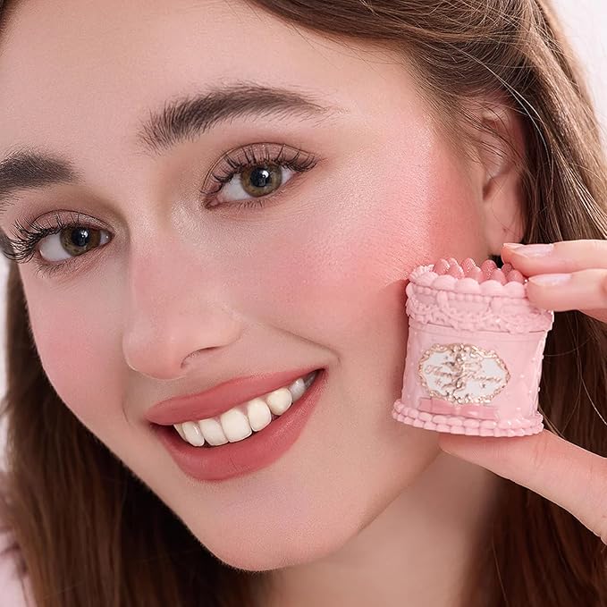 Flower Knows Strawberry Cupid Cake Lip Cream,Long Lasting Pink Brown Matte Lipstick,Hydrating Lip Stain,Transfer & Smudge-Proof Velvet Liquid Lipstick for Girls&Women,0.17 Fl Oz(V01 Vanitea)