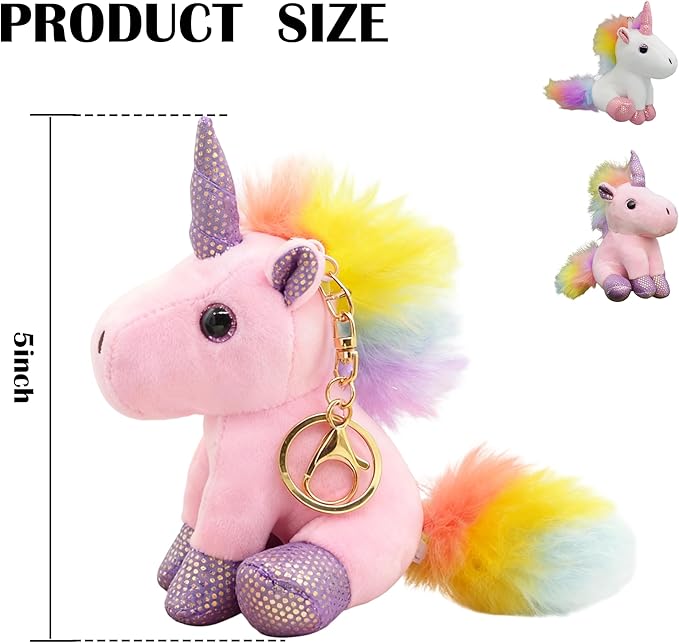 Cute Plush Keychain, Car Pendant, Bag Purse Backpack Charm Accessory, Gift for Girls Women