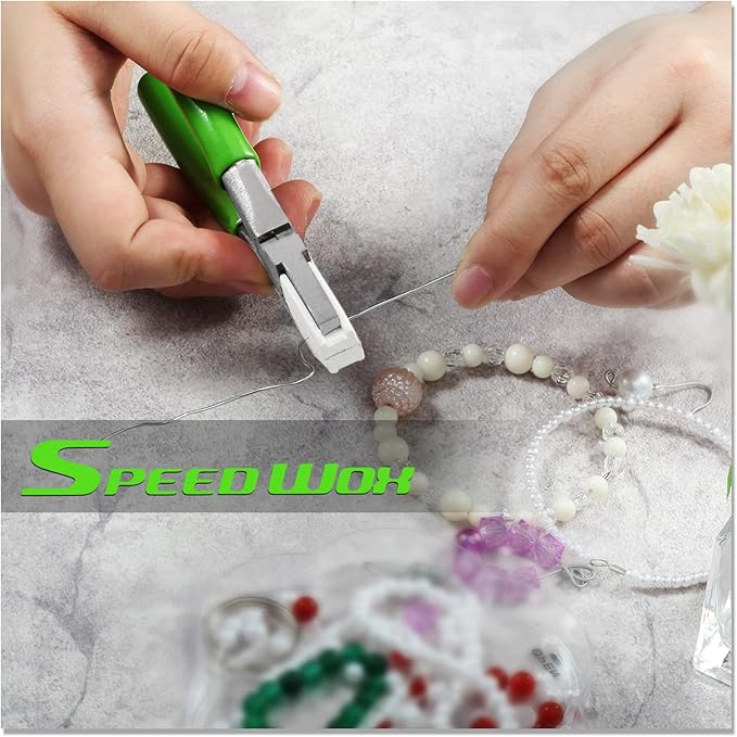 SPEEDWOX 5-Inch Flat Nose Plier Nylon Jaw Pliers For Jewelry Making Smooth Jaw Pliers Nylon Plier Non Marring Plyer for Wire Bending Twisting Shaping Straightening Plyers Jewelry Making Tool