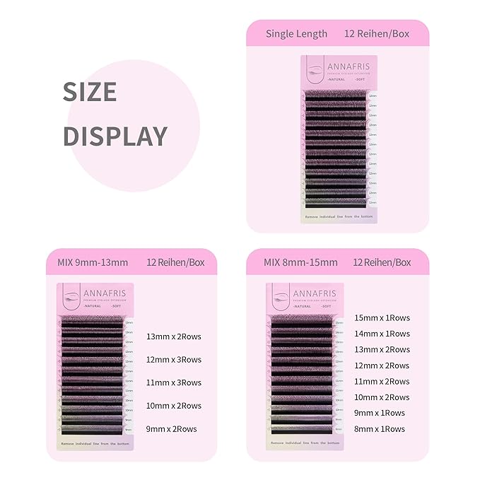 ANNAFRIS 6D Premade Fan W Shape Eyelash Extensions 0.07 D Curl 12mm Volume Self Fanning False Lashes Makeup Supplies Professional Use Lash Extension(0.07 D, 12mm)
