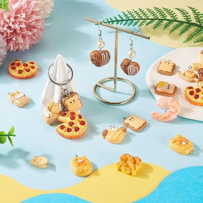 Craftdady Resin Plastic Miniature Food Snack Pendants Charms Ice Drink Juice Pendants Cute Bottle Fruit Keychain Charms Hang Ornament for DIY Craft Earring Bracelet Necklace Jewelry Making