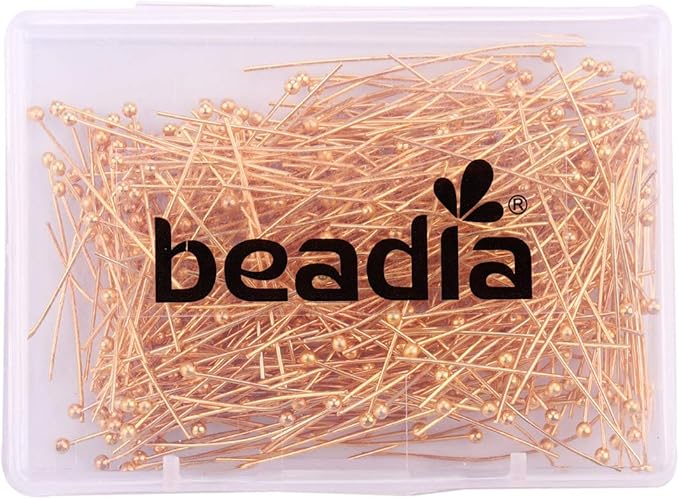 Ball Head pins Gold for DIY Jewelry Making 40mm 200pcs