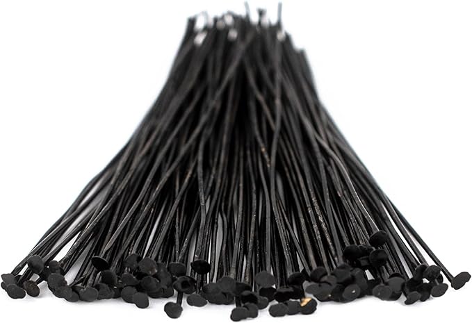 The Bead Chest Midnight Brass 21 Gauge 2.5 Inch Head Pins (Approx 100 Pieces)