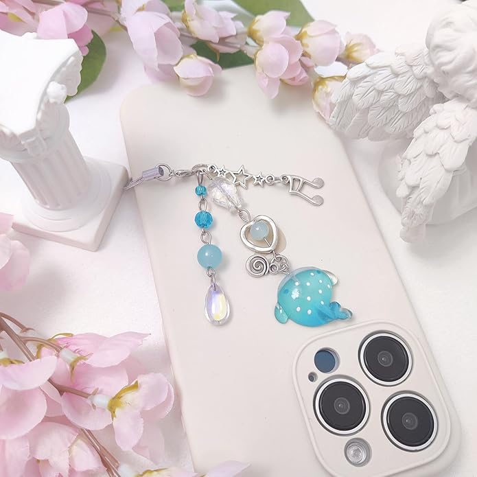 1-4PCS Cute Phone Charms Aesthetic Y2K Cell Phone Charms Strap Pink Strawberry Butterfly Star PhoneCharm Y2K Accessories for Bag Keychain Airpods Camera Pendants Decor