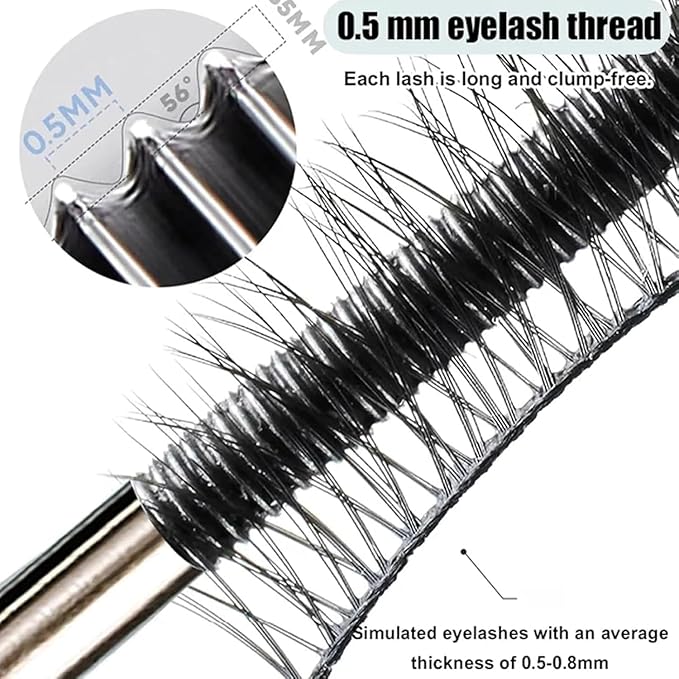 Zkyo Steel Tube Eyelash Prime𝐫, Eyelash Primer,Tubular Eyelash Primer,WaterproofLong Curling Mascara,Natural And Non-Smudged, Hydrofix Fiber Mascara (1)