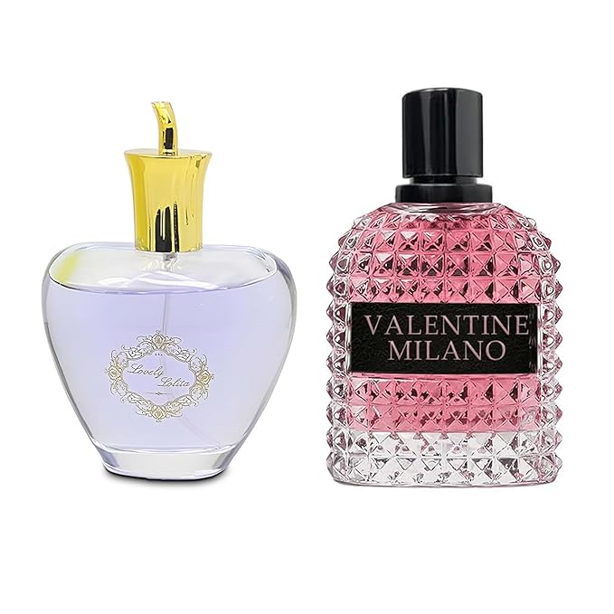 AFLUXE Women's Perfume Combo Set Milano Women&Lovely Lolita Floral Fruity Fragrance Eau De Parfum Elegant 100ml Bottle Natural Spray Each for Daily Used