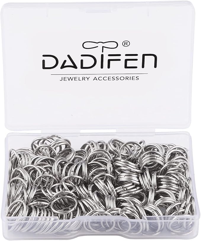 300pcs 10mm Stainless-Steel Jump Rings for Jewelry Making - 18 Gauge Silver Open Rings for DIY Bracelets, Earrings & Necklaces