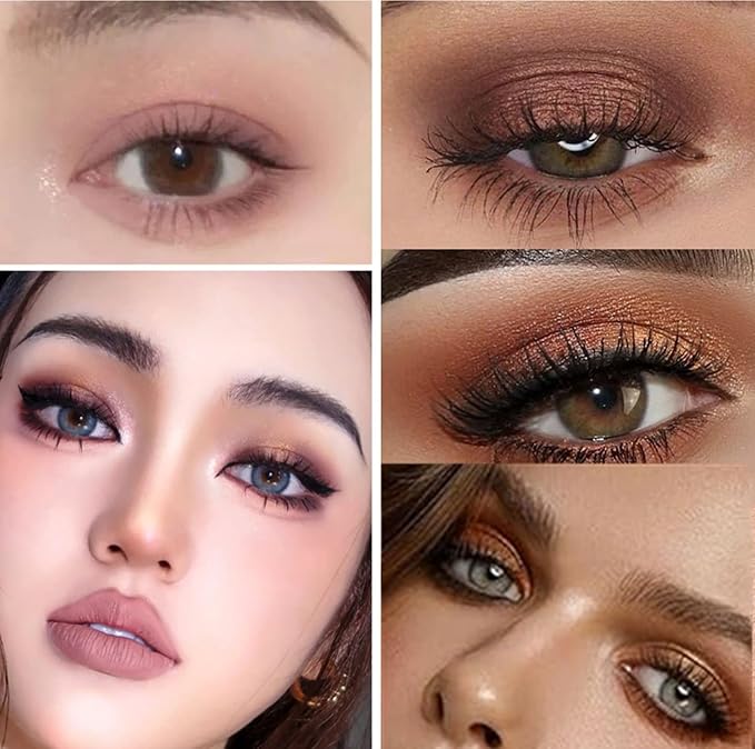 Go Ho 9 Colors Nude Eyeshadow Palette,Matte&Shimmer&Glitter Eyeshadow Makeup,Long Lasting Blendable Neutral Eye Look,Highly Pigmented Eye Shadow Powder,06